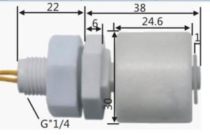 vertical installation float level switch, ideal for water