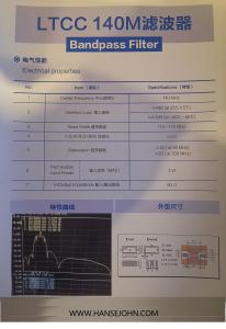 China LTCC 140Mhz Bandpass Customized Rf Power Splitter on sale