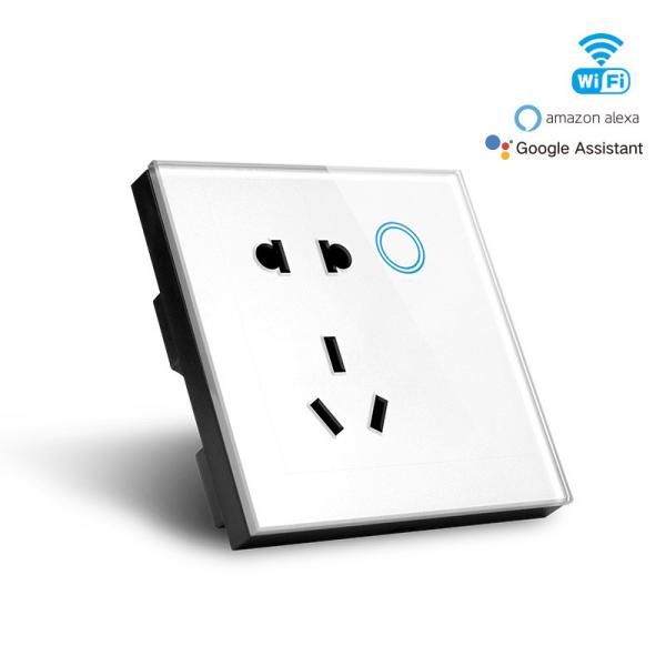 Cheap EU Smart Plug Socket With Google Home Metering Overload Protection for sale