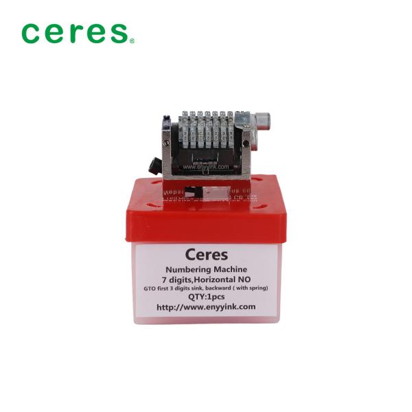 Cheap GTO52 Numbering Machine 7-Digits Backward Horizontal Type Three Digits Dip for sale