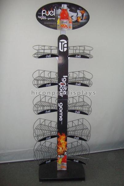 Cheap 2-way Custom Wine Display Stand Merchandising Store Fixtures for sale