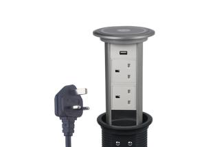 China Built In Type Pop Up Counter Outlet Convenient With 1 x USB Charging Socket on sale