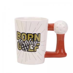 Best Coffee Mug Golf Ball Custom Ball Shape Ceramic Drinkware any Volume ceramic coffee Mugs wholesale
