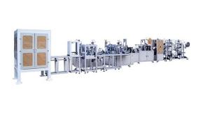 China All In One Surgical Face Mask Machine Low Failure Rate PLC Program Control on sale