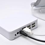 COMER new design acrylic display tablet stand and display case with alarm