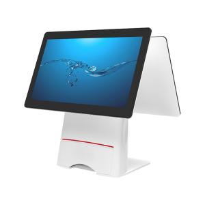 China 15.6 Dual Screen Android Tablet Pos System All In One POS Machine Terminal Cashier on sale