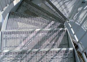 China 2500MM W Steel Expanded Ribbed Mesh Grating Used For Stair Treads And Landings on sale