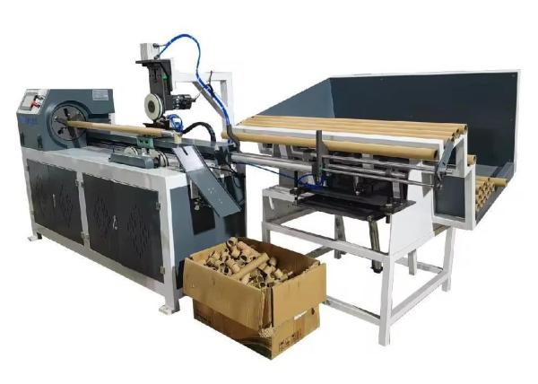 Cheap Automatic Paper Core Cutting Machine Controlled  By Servo Motor,PLC And Touch Screen for sale
