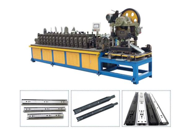 Cheap Self Locking Ball Bearing Drawer Slide Rail Roll Forming Machine for sale
