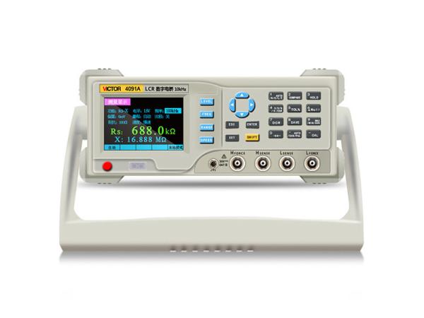 Cheap 4091A RS232 Interface 10 KHZ LCR Digital Bridge With Kelvin Clamp for sale