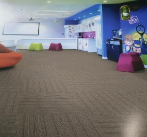 Best 50x50cm Office Carpet Flooring , Nylon Carpet Tiles High Low Loop Pile wholesale