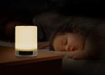 Touch Sensitive Bluetooth Speaker Alarm Clock With Wake Up Light Multi Function