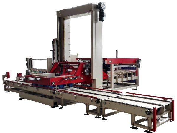Cheap High Production Speed Low Level Palletizer , PLC Control Robotic Bag Palletizer for sale