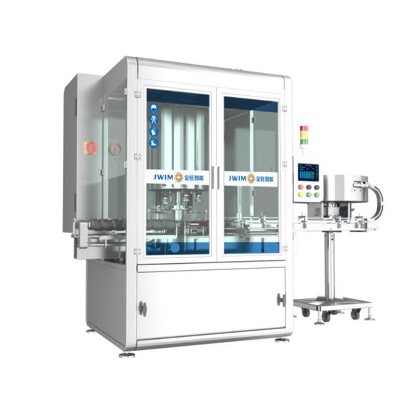 Cheap PLC Controlled Rotary Automatic Screw Capping Machine 6 Head 50ML-1000ML Max 7500 BPH for sale