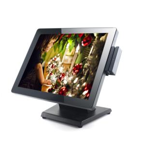 15 Intel Core I3 All In One Touch Screen POS Terminal Linux Windows 10 with Aluminum Stand
