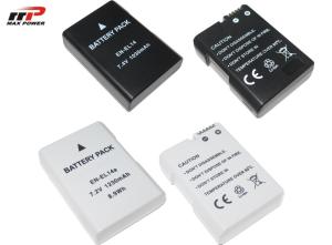 Camera EN-EL14 Lithium Ion Rechargeable Batteries Nikon EN-EL14A Long Cycle Life