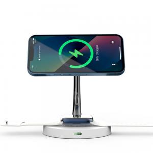 Best 4A 12V All In One Wireless Charger Phone Watch Earphone Magnetic Wireless Charger wholesale