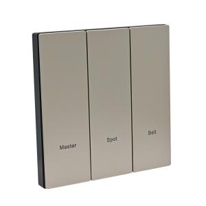 Best UK Square Box Smart Zigbee Light Switch Plastic Full Panel wholesale