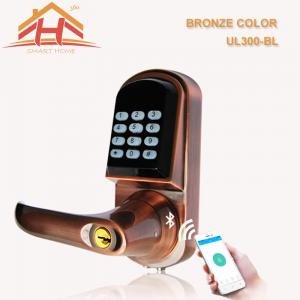 China Keyless App Controlled Front Door Lock Low Voltage Warning Auto Locking Mode on sale