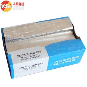 China 18mic * 15cm Pop Up Aluminum Foil Sheets Embossed With Customized Pakaging Box on sale