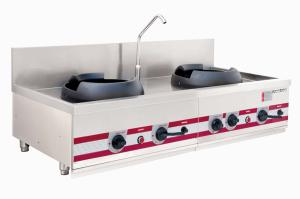 China Table Top Wok Range Jet Burner Type Chinese Cooking Stove 1500 x 700 x (350+200) mm on sale