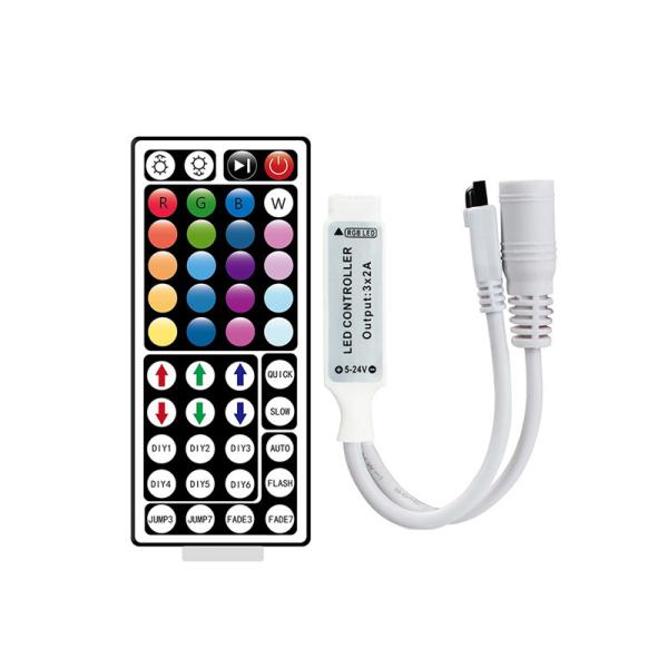 Cheap 144W Mini 44 Keys IR Controller , Colorful RGB Light Strip Controller for sale