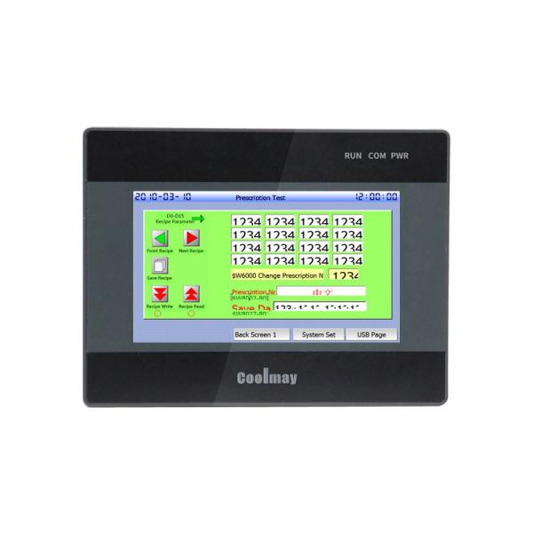 Cheap 408MHz 4.3" HMI PLC All In One GX Developer 8.86 Military 32 Bit CPU for sale