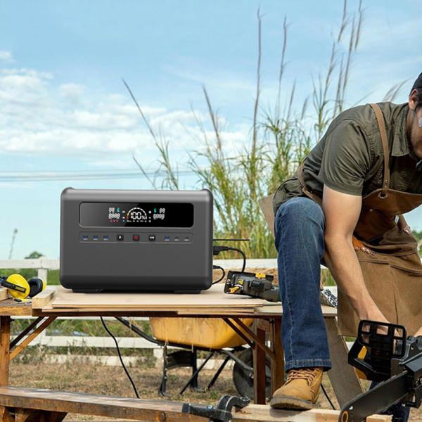 Cheap AC 1200W Input Portable Power Station, Solar Generator With Solar Panel Available LCD Display for sale