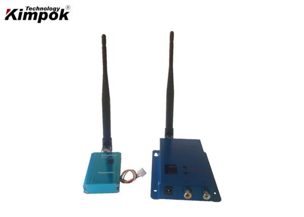 Cheap 300Mhz Wireless Video Transmitter And Receiver Analog FPV Video Link 1500mW for sale