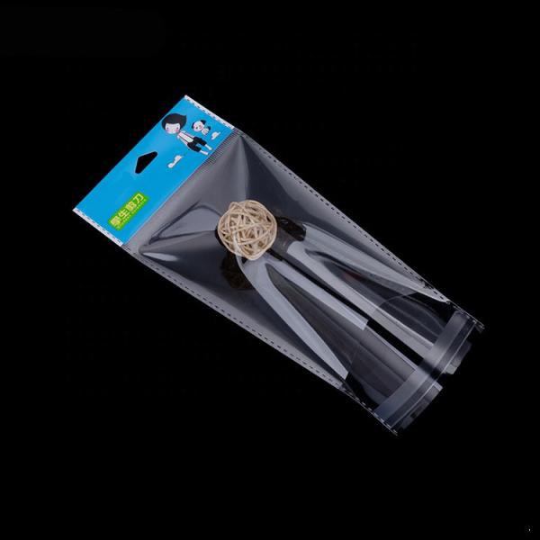 Cheap BOPP header pack bag with adhesive stripe, BOPP packaging header bag Explosion proof side for sale