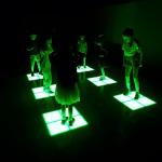 Interactive Floor Tiles LED Jumping Grid Interactive Game For Entertainment