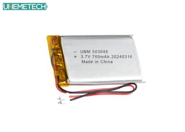 Cheap 3.7 V 760mAh Lithium Polymer Battery 503048 with CE Approved for Smart Electronics for sale