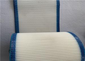 China White And Blue Monofilament Polyester Mesh Belt For Drying Packing Paper on sale