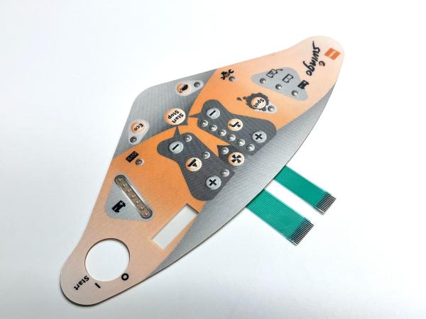 Cheap Clear LED Windows 6 Layers Polyester Push Button On Off Switch With 1 Million Life Cycles for sale
