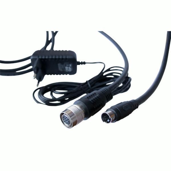 Cheap 2.5 Meters Camera Power Adapter Round Shape High Flex 12V 3A 1 Meter Overmolded for sale