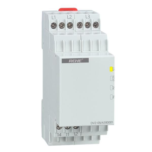 Cheap DV2-09 Protective 3 phase Voltage Monitoring Relay Under Over Voltage Detector Relay for sale