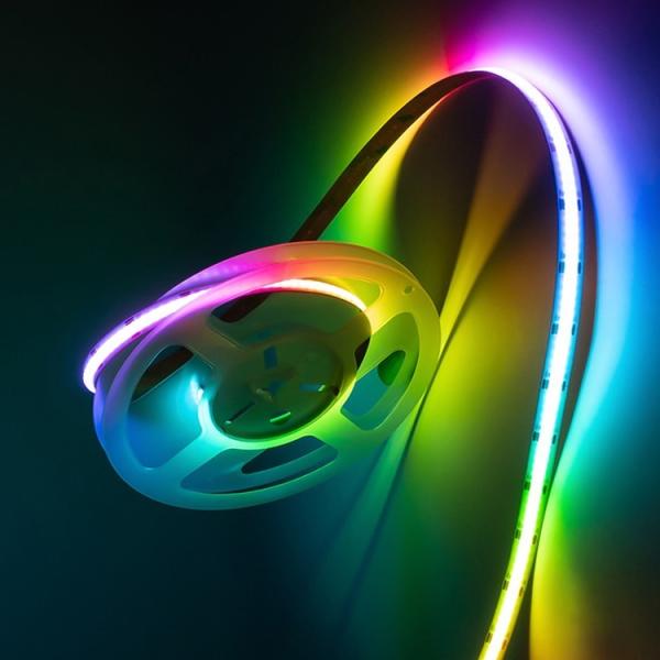Cheap Smart Dynamic Pixel COB LED Strip Ip20 Rgb 24v Smart Neon Flex for sale
