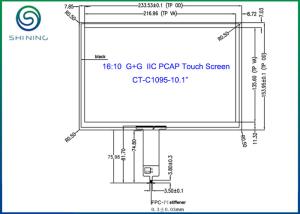 China COF 16:10 Industrial Touch Screen LCD Panel GT928 Controller 10.1 Inch on sale