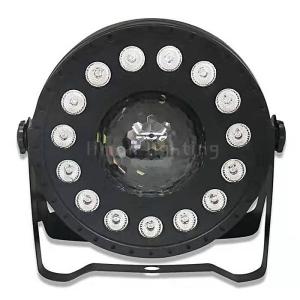 China Wireless IR Remote Control LED Plastic Wash Gobo 2in1 DMX512 Par Stage Light on sale