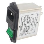 Low pass Low-frequency IEC inlet EMI Filter With fuse-holder and switch with
