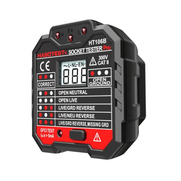 Cheap High  Accuracy Plug Socket Tester 110V 220V GFCI RCD Socket Tester With LCD Display for sale