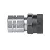Buy cheap Steel Flat Face Hydraulic Coupling QKEP-SF Series Zinc With Clear Trivalent from wholesalers