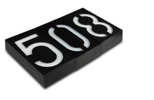 House Numbers led Plaques solar light   address light Address Signs for Home shop