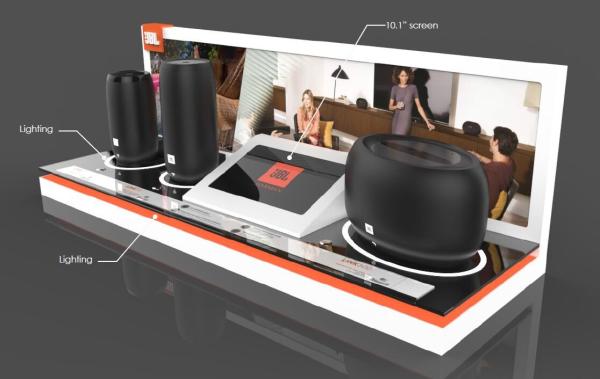 Cheap RoSH Durable 10'' POP Video Displays Counter Top Multipurpose for sale