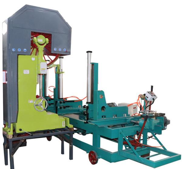 Cheap MJ3210 Vertical Woodworking Bandsaw Mill With Electric Log Carriage for sale