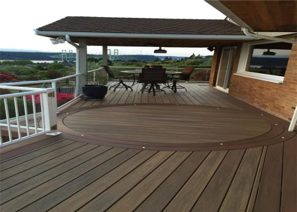 Cheap Wood  Plastic Composite Eco-friendly Termite-resistent Decking Board for sale