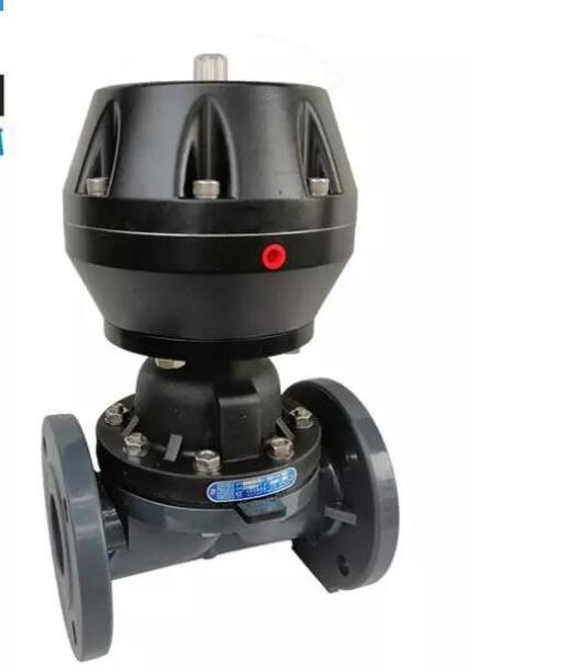 Cheap 0.7Mpa Double Flanged PP DN300 Pneumatic Diaphragm Valve for sale