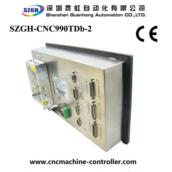 Single Headed CNC Lathe Controller With PLC G Code / USB Interface , CE ISO