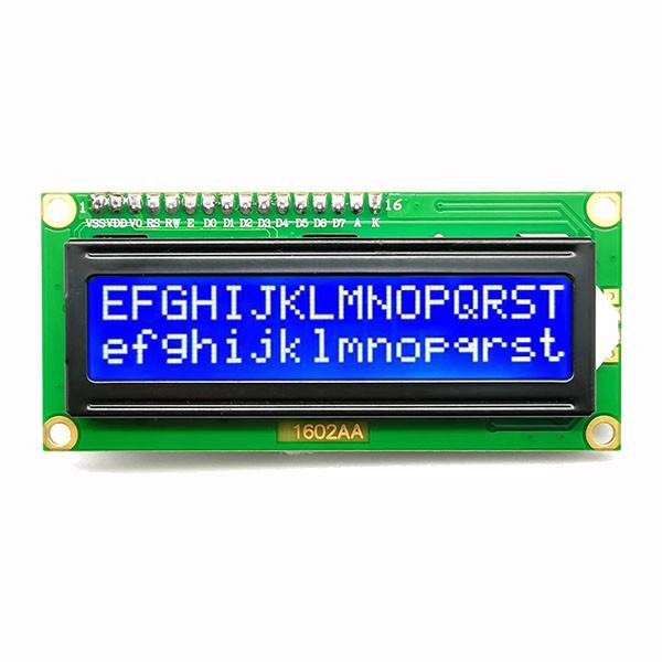 Cheap 16x2 1602 Character LCD Display Blue 8bit Mpu Parallel 5V Small Alphanumeric for sale