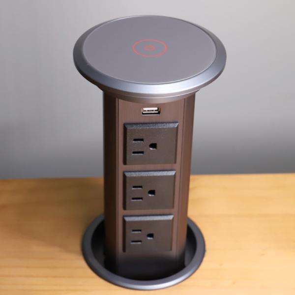 Cheap Multi - Function Motorized Pop Up Socket , Automatic Pop-Up Power Outlet for sale
